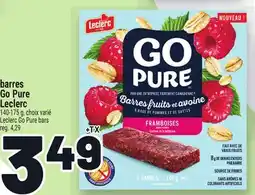 Metro BARRES GO PURE LECLERC | LECLERC GO PURE BARS offer