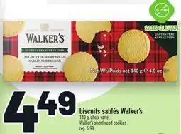 Metro BISCUITS SABLÉS WALKER'S | WALKER'S SHORTBREAD COOKIES offer
