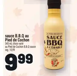 Metro SAUCE B.B.Q AU PIED DE COCHON | AU PIED DE COCHON B.B.Q SAUCE offer