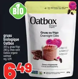Metro GRUAU BIOLOGIQUE OATBOX | OATBOX ORGANIC OATMEAL offer