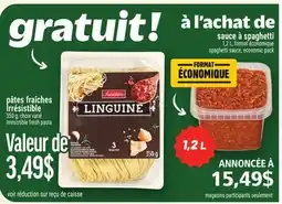 Metro GRATUIT! PÂTES FRAÎCHES IRRÉSISTIBLE | IRRESISTIBLE FRESH PASTA offer