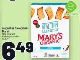 Metro CRAQUELINS BIOLOGIQUES MARY'S | MARY'S ORGANIC CRACKERS offer