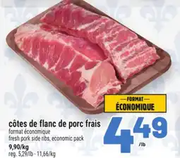 Metro CÔTES DE FLANC DE PORC FRAIS | FRESH PORK SIDE RIBS offer