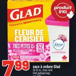 Metro SACS À ORDURE GLAD | GLAD GARBAGE BAGS offer