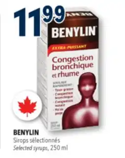 Familiprix BENYLIN Sirops sélectionnés Selected syrups offer
