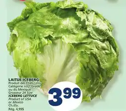 Marché Bonichoix ICEBERG LETTUCE offer