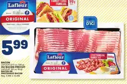 Marché Bonichoix LAFLEUR BACON (375 or 500 g) OR LAFLEUR PRECOOKED BACON (65 or 90 g) offer