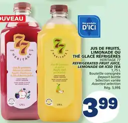 Marché Bonichoix HERITAGE 77 REFRIGERATED FRUIT JUICE, LEMONADE OR ICED TEA offer