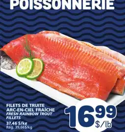 Marché Bonichoix FRESH RAINBOW TROUT FILLETS offer