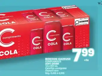 Marché Bonichoix COMPLIMENTS SOFT DRINK offer