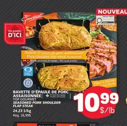 Marché Bonichoix TOP GOURMET SEASONED PORK SHOULDER FLAP STEAK offer