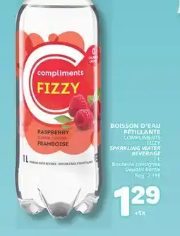 Marché Bonichoix COMPLIMENTS FIZZY SPARKLING WATER BEVERAGE offer