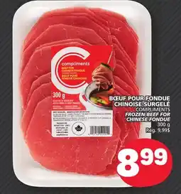 Marché Bonichoix COMPLIMENTS FROZEN BEEF FOR CHINESE FONDUE offer