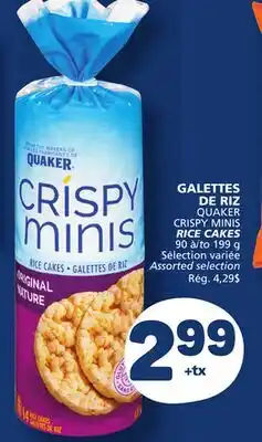 Marché Bonichoix QUAKER CRISPY MINIS RICE CAKES offer