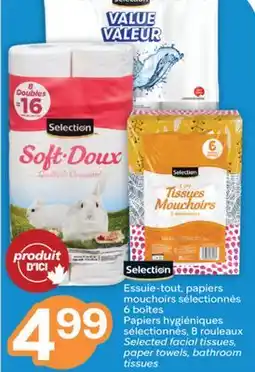 Brunet SELECTION Essuie-tout, papiers mouchoirs sélectionnés 6boîtes Papiers hygiéniques sélectionnés offer