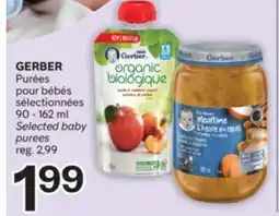 Brunet GERBER Purées pour bébés sélectionnées offer