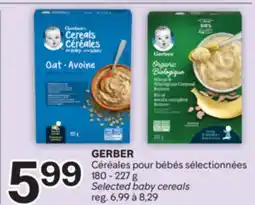 Brunet GERBER Céréales pour bébés sélectionnées offer
