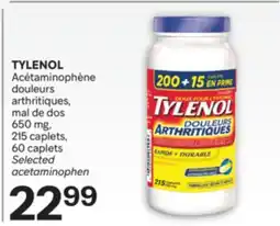 Brunet TYLENOL Acétaminophène douleurs arthritiques, mal de dos 650mg offer