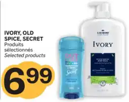 Brunet IVORY, OLD SPICE, SECRET Produits sélectionnés offer