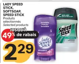 Brunet LADY SPEED STICK, SOFTSOAP, SPEED STICK Produits sélectionnés offer