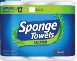 Brunet SPONGE TOWELS Essuie-tout sélectionnés, 6rouleaux offer