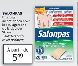 Brunet SALONPAS Produits sélectionnés pour le soulagement de la douleur offer