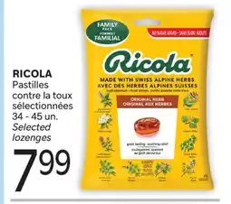 Brunet RICOLA Pastilles contre la toux sélectionnées offer