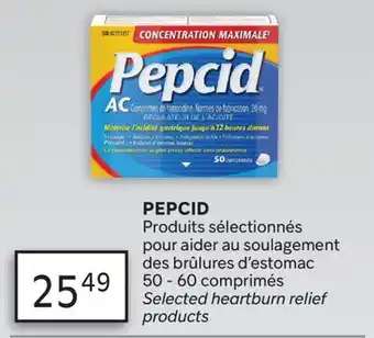 Brunet PEPCID Produits sélectionnés pour aider au soulagement des brûlures d'estomac offer