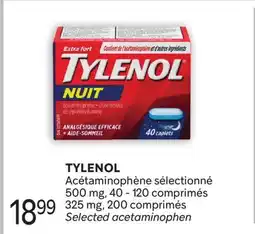 Brunet TYLENOL Acétaminophène sélectionné offer