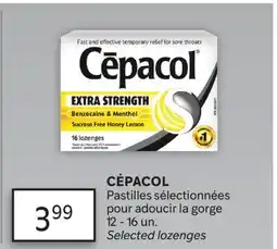 Brunet CÉPACOL Pastilles sélectionnées pour adoucir la gorge offer