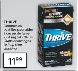 Brunet THRIVE Gommes ou pastilles pour aider à cesser de fumer offer