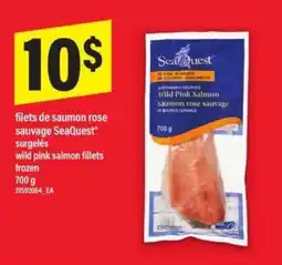 Maxi filets de saumon rose sauvage SeaQuest offer