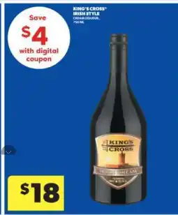 Real Canadian Liquorstore KING’S CROSS Irish Style Cream Liqueur offer