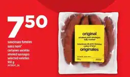 Maxi saucisses fumées sans nom offer