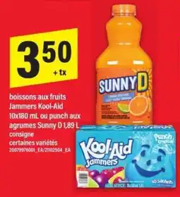 Maxi Jammers Kool-Aid ou Sunny D offer