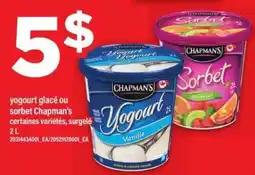 Maxi Chapman's Yogourt Glacé ou Sorbet offer