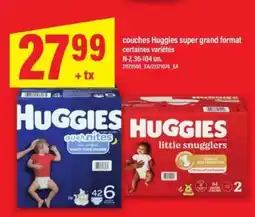 Maxi COUCHES HUGGIES SUPER GRAND FORMAT offer