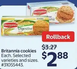 Walmart Britannia cookies offer