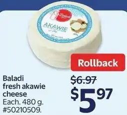 Walmart Baladi fresh akawie cheese offer