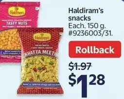 Walmart Haldiram's snacks offer