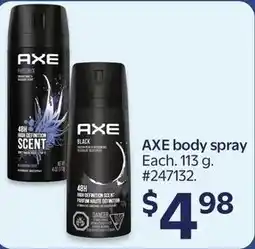 Walmart Axe body spray offer
