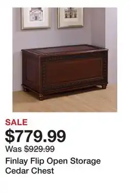 Wayfair Finlay Flip Open Storage Cedar Chest offer