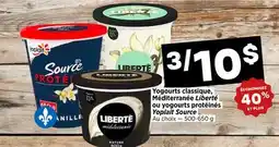 Val-Mont Yogurts classiques, Méditerranée Liberté ou yogourts protéinés Yoplait Source offer