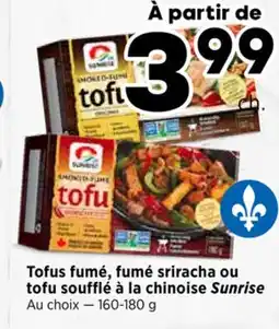 Val-Mont Tofus fumé, fumé sriracha ou tofu soufflé à la chinoise Sunrise offer