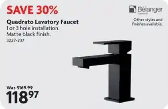 Home Hardware Quadrato Lavatory Faucet offer