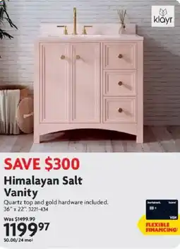 Home Hardware Himalayan Salt Vanity offer