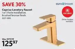 Home Hardware Capriza Lavatory Faucet offer