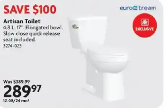 Home Hardware Artisan Toilet offer