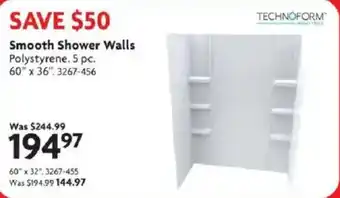 Home Hardware Smooth Shower Walls offer