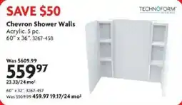 Home Hardware Chevron Shower Walls offer